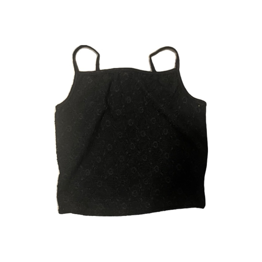 black lace tank top